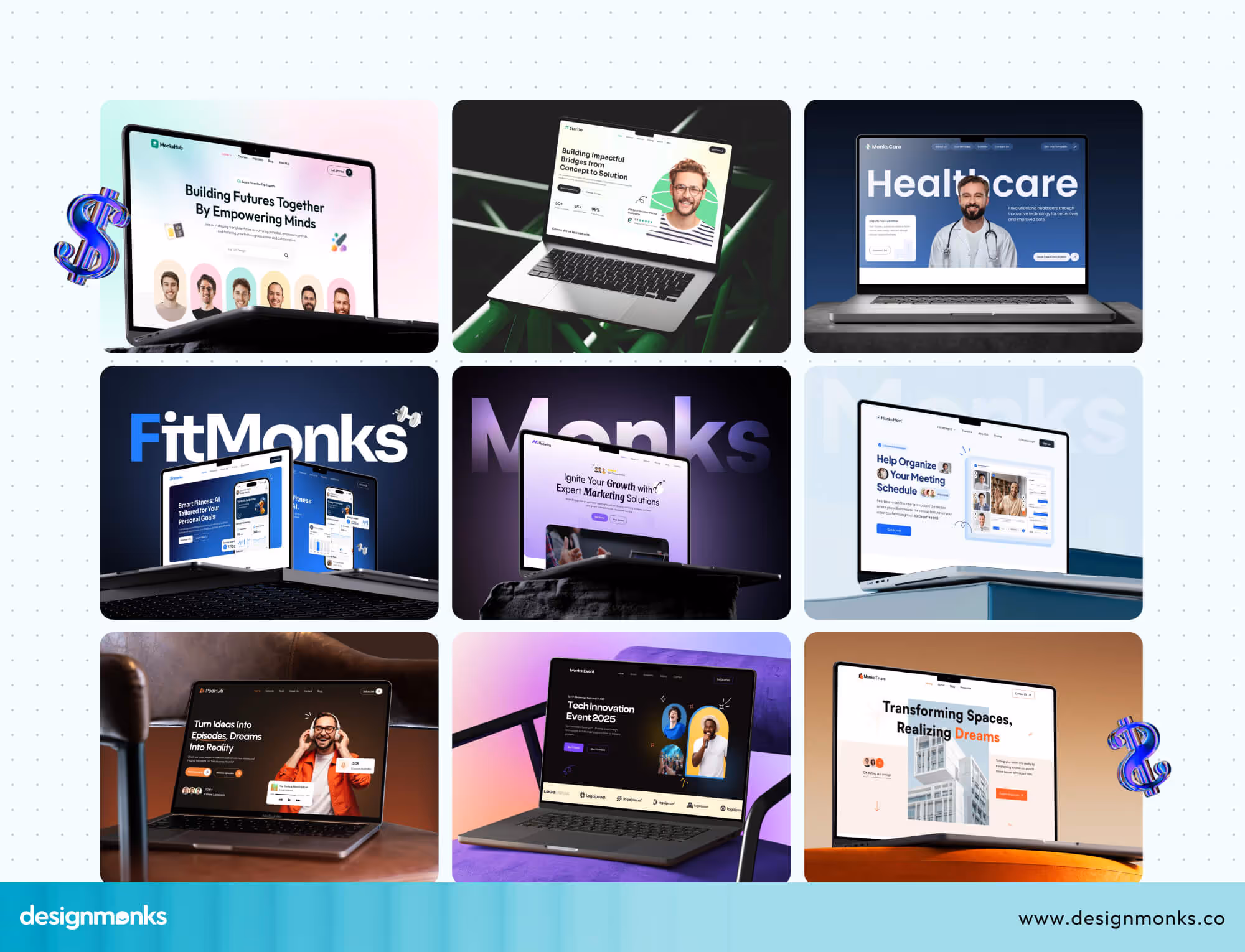 Webflow Project Cost Breakdown by Website Type